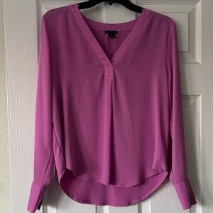 Elegant Pink V-Neck Women's Top